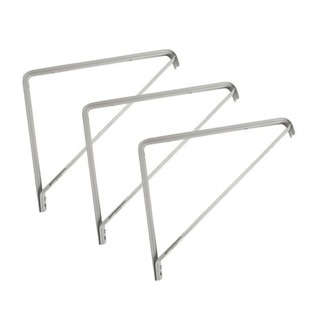 Design House 182733 11-inch Shelf Rod Bracket White 3-Pack