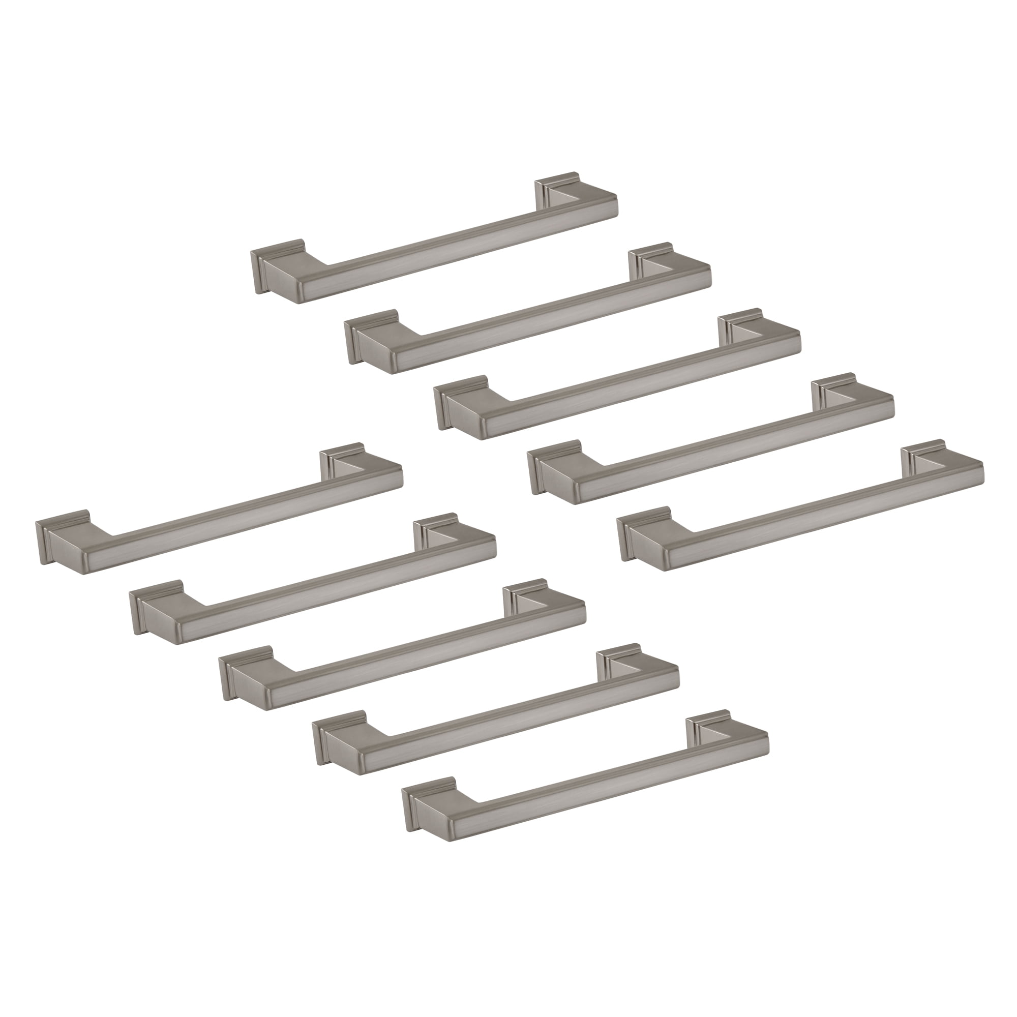 Design House 189159 Gage 5 in. Center-to-Center Kitchen Drawer Pulls Cabinet Handles Satin Nickel, (10-Pack)