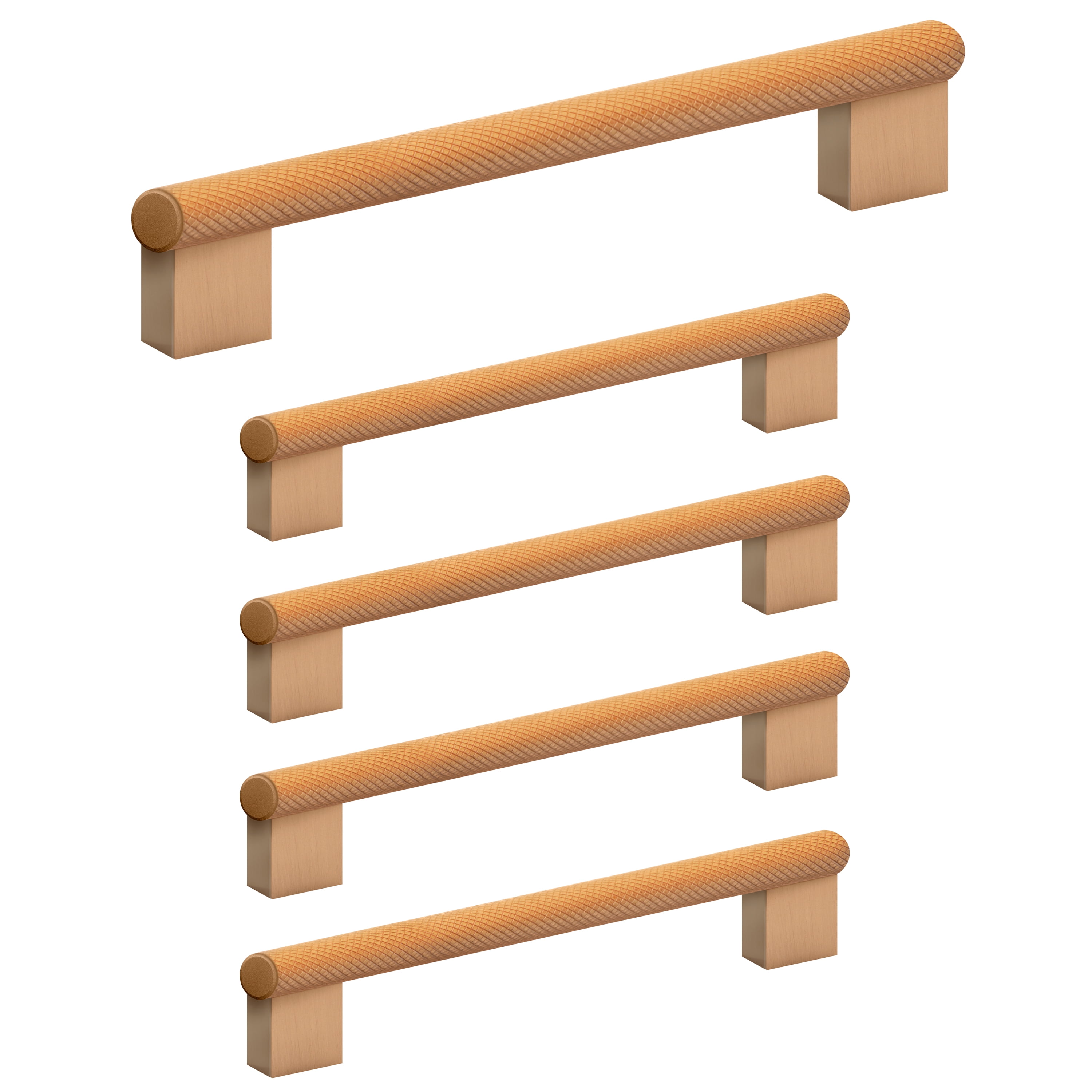 Satin Gold Brushed Alloy Steel Bar Handle