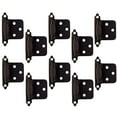 thumbnail image 1 of Design House Steel 10-Pack Overlay Hinges for Kitchen Cabinets, Oil Rubbed Bronze, 1 of 12