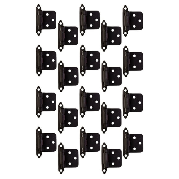 Design House Steel 20-Pack Overlay Hinges for Kitchen Cabinets