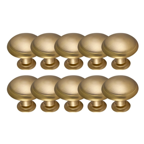 Design House 206565 Victorian Cabinet Knobs for Kitchen Bathroom Closet Dresser Cabinets, Satin Gold, 10-Pack