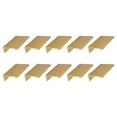 thumbnail image 1 of Design House 10-Pack Center-to-Center 1.06" Cabinet Finger Pull, Satin Gold, 1 of 12