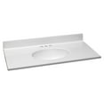 thumbnail image 1 of Design House  37 in. W Cultured Marble Vanity Top in Solid White with Solid White Basin, 1 of 7