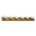 thumbnail image 1 of Design House Strip 6-Light Dimmable Contemporary Vanity Light, Honey Oak, 1 of 16