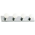 thumbnail image 1 of Design House Four-Light Dimmable Contemporary Vanity Light, Polished Chrome, 1 of 17