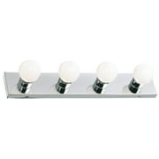 Design House Four-Light Dimmable Contemporary Vanity Light, Polished Chrome