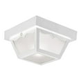 thumbnail image 1 of Design House 2-Light Indoor/Outdoor Damp Rated Flush Mount Ceiling Light, White, 1 of 4
