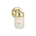 thumbnail image 1 of Design House Jelly Jar 1-Light Indoor/Outdoor Wall Sconce Light, Polished Brass, 1 of 15