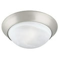 thumbnail image 1 of Design House Traditional Satin Nickel 2-Light Indoor Dimmable Ceiling Light with Alabaster Glass Shade, 1 of 13