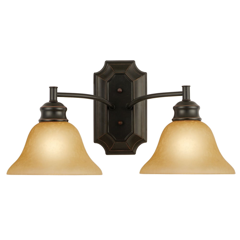 Design House 504407 Bristol 2-Light Wall Light, Oil Rubbed Bronze