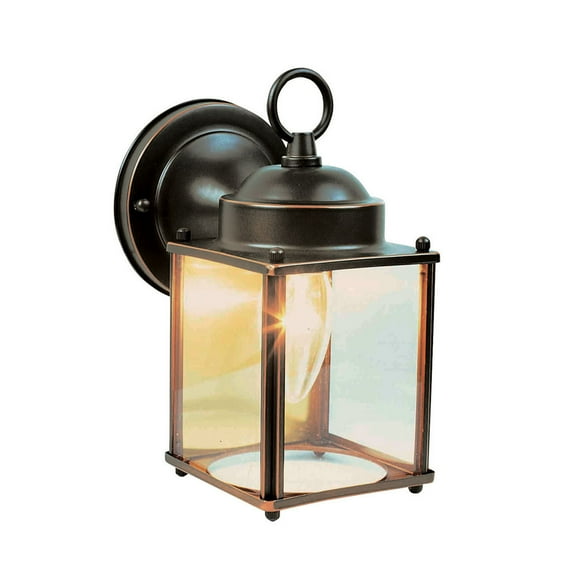 Design House Coach Traditional 1-Light Indoor/Outdoor Wall Mount Sconce, Oil Rubbed Bronze