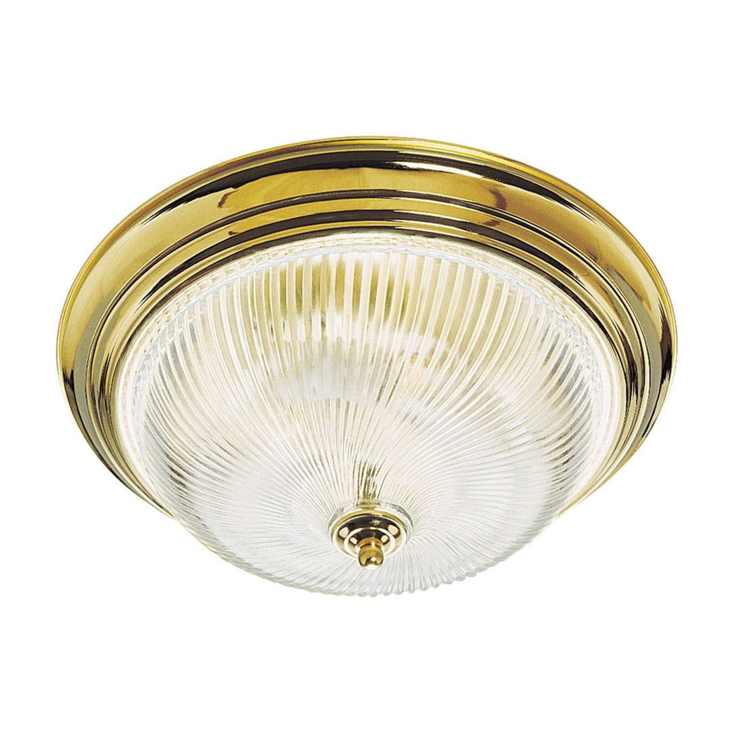 Design House WM650723 Traditional 3-Light Indoor Dimmable Ceiling Light with Frosted Glass for Bedroom Hallway Kitchen Dining Room, Polished Brass