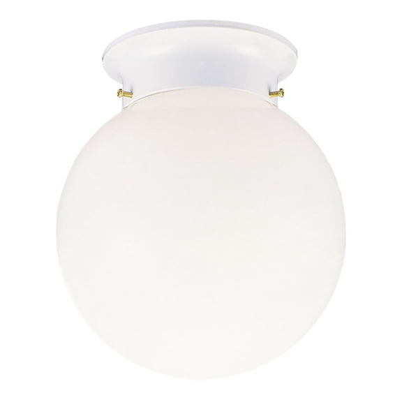 Design House Millbridge Dimmable 1-Light Indoor Flush Mount Globe Ceiling Light