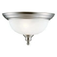 thumbnail image 1 of Design House Bristol Traditional 2-Light Indoor Flush Mount Dimmable Ceiling Light, Satin Nickel, 1 of 11