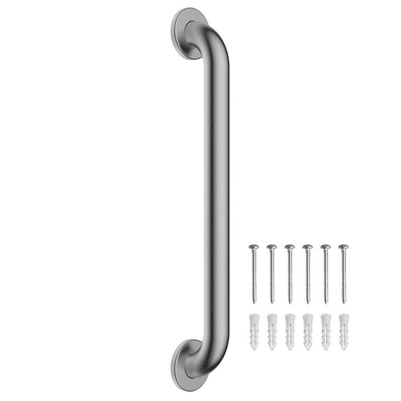 Design House Commercial Safety Grab Bar, Polished Stainless Steel, 24"