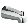 thumbnail image 1 of Design House Zinc Polished Chrome Universal Slip-On Bath Tub Diverter Spout with Pull Up Control, 1 of 7