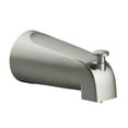 thumbnail image 1 of Design House Zinc Satin Nickel Universal Slip-On Bath Tub Diverter Spout with Pull Up Control, 1 of 8