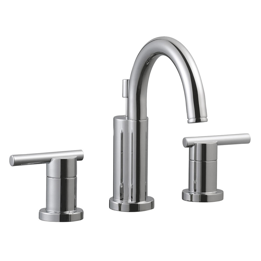 Geneva Polished Chrome Dual-Handle Widespread Bathroom Faucet