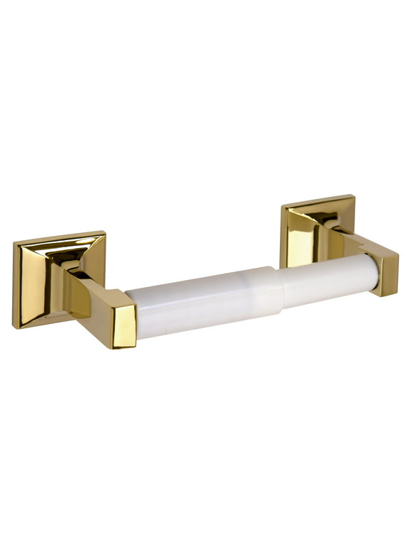 Design House 533299 Millbridge Classic Toilet Paper Holder for Bathroom Polished Brass