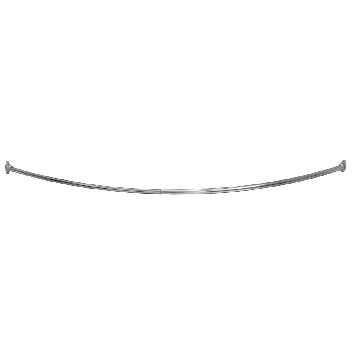 Design House 63" Adjustable Curved Fixed Shower Curtain Rod