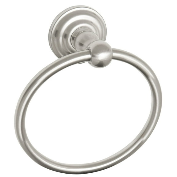 Design House Calisto Wall Mounted Bathroom Towel Ring, Satin Nickel