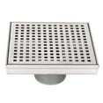 thumbnail image 1 of Design House Modern Stainless Steel 6" Square Shower Drain, 1 of 11
