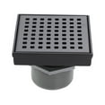 thumbnail image 1 of Design House Modern Stainless Steel 4" Square Shower Drain, 1 of 11
