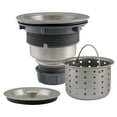 thumbnail image 1 of Design House Kitchen Sink Anti-Clog Stainless Steel Drain Strainer with Removable Basket, 1 of 12