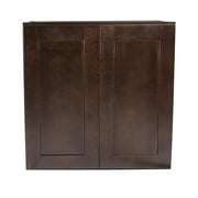 Design House 543058 Brookings Unassembled RTA (Ready-to-Assemble) Shaker Style Wall Kitchen Cabinet 27x36x12, Espresso