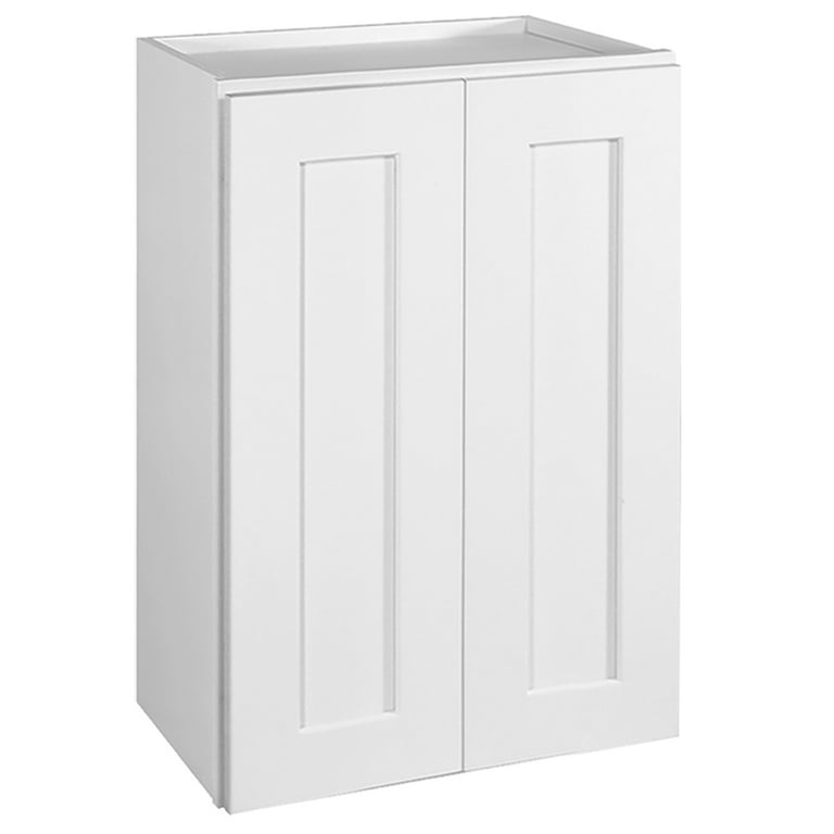 Brookings Plywood Ready to Assemble Shaker 24x36x12 in. 2-Door Wall Kitchen Cabinet in White