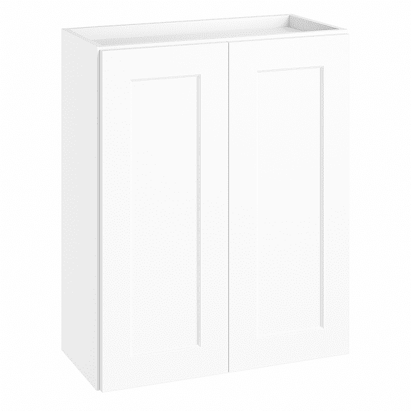 Design House Brookings Ready to Assemble Shaker Wall Kitchen Cabinet (27" x 36" x 12"), Sherwin Williams® White