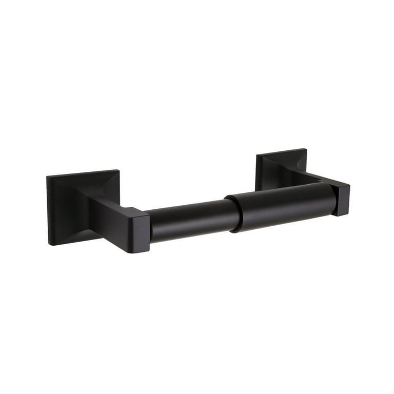 Design House Millbridge Wall Mounted Toilet Paper Roll Holder in Matte Black 544569