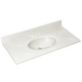 thumbnail image 1 of Design House 552067 Cultured Marble Vanity Top 37", White on White, 1 of 20