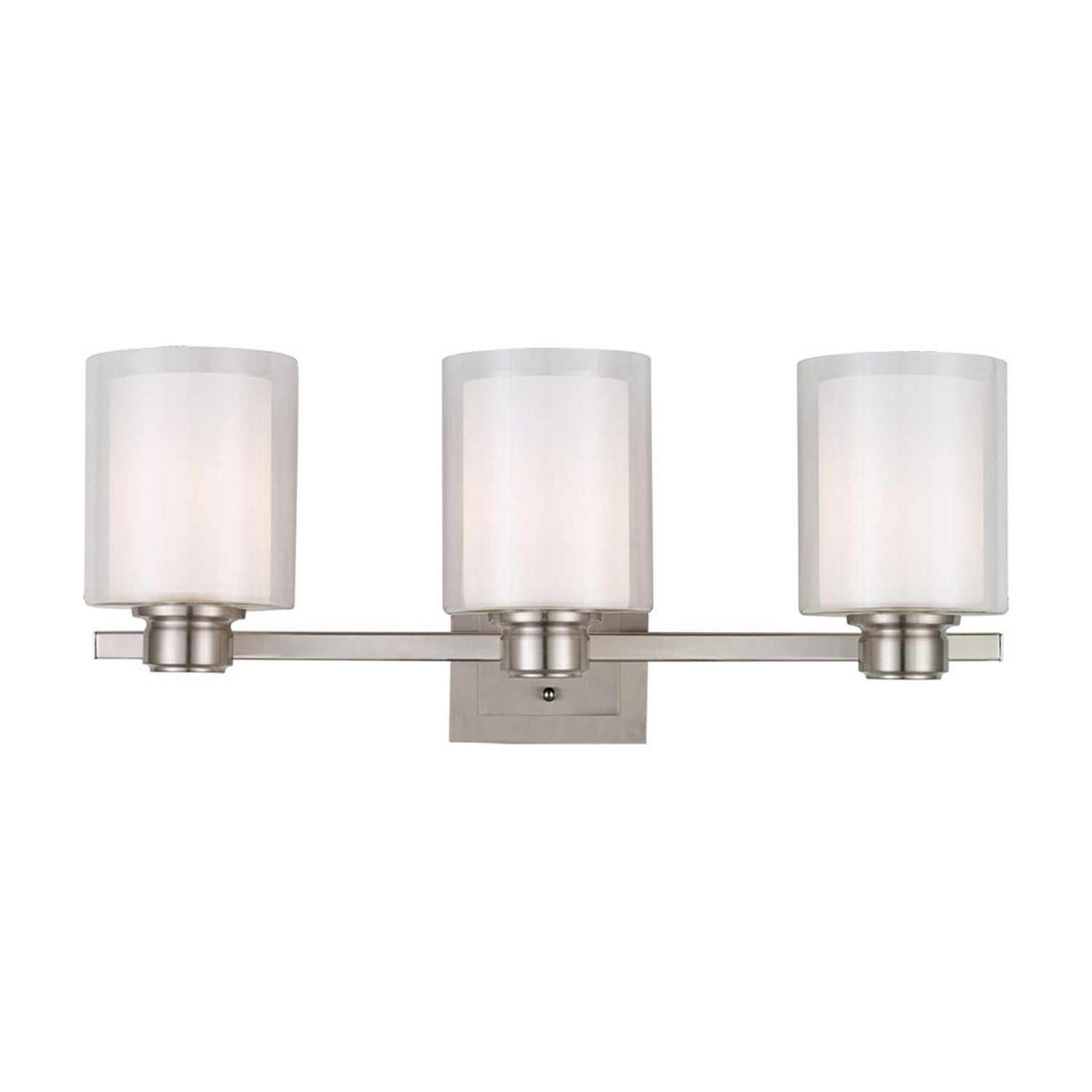 Oslo 25" Satin Nickel 3-Light Dimmable Vanity Fixture