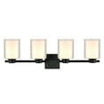 thumbnail image 1 of Design House Oslo Modern 4-Light Dimmable LED Vanity Light, Matte Black, 1 of 15