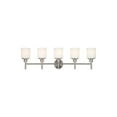 thumbnail image 1 of Design House Aubrey 5-Light Transitional Indoor Dimmable Bath Vanity Light, Satin Nickel, 1 of 16