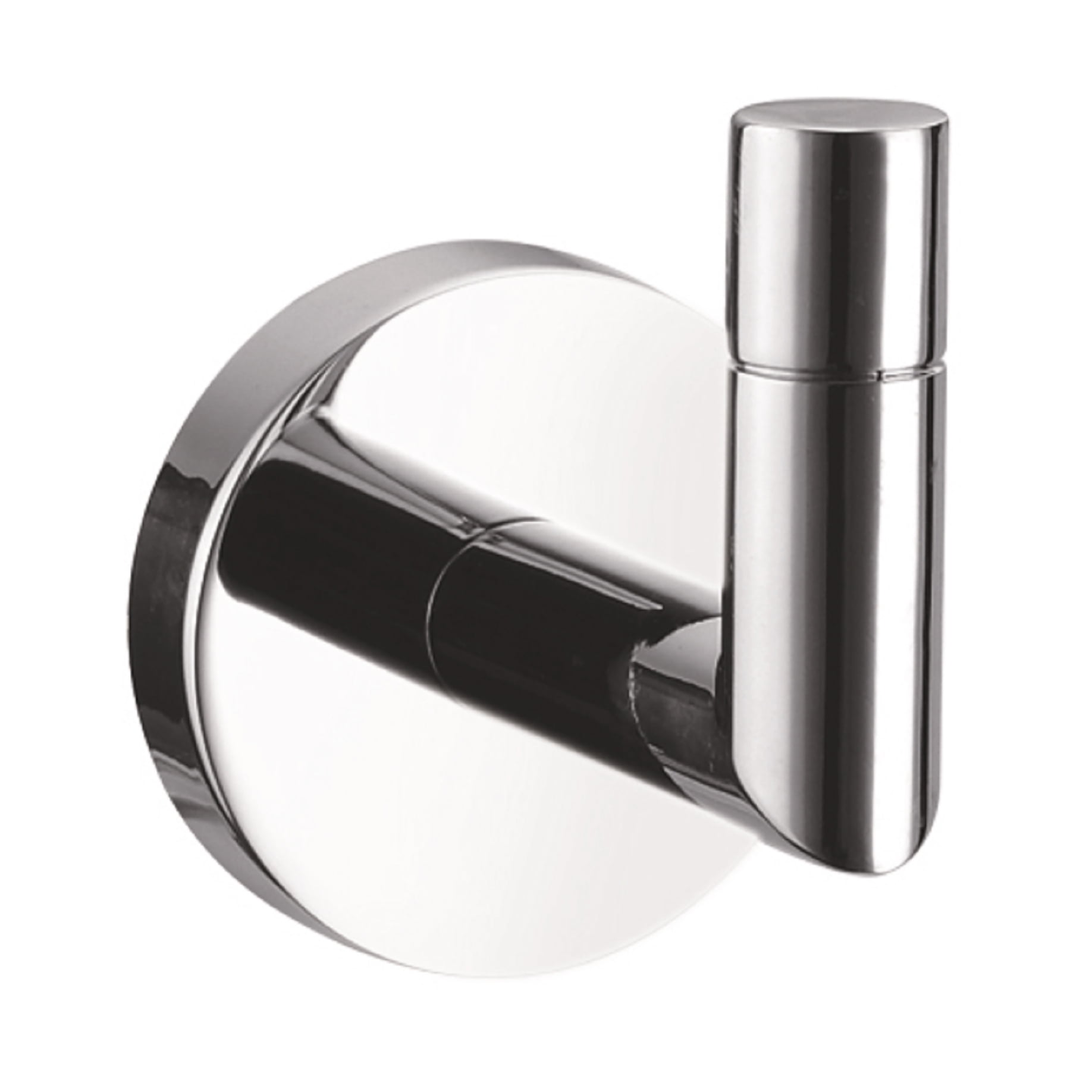 Graz Polished Chrome Modern Wall-Mounted Robe Hook