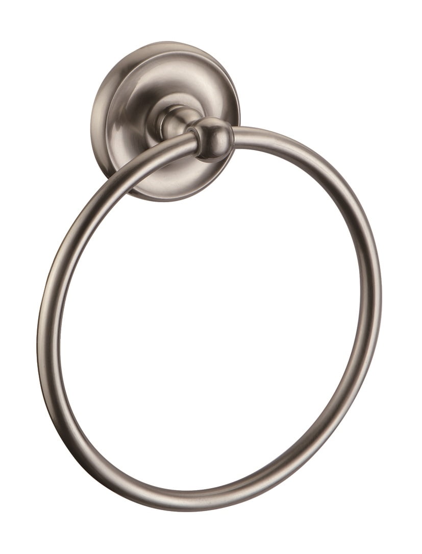 Design House San Martin Transitional Towel Ring, Brushed Nickel