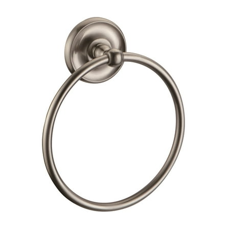Design House San Martin Transitional Towel Ring, Brushed Nickel