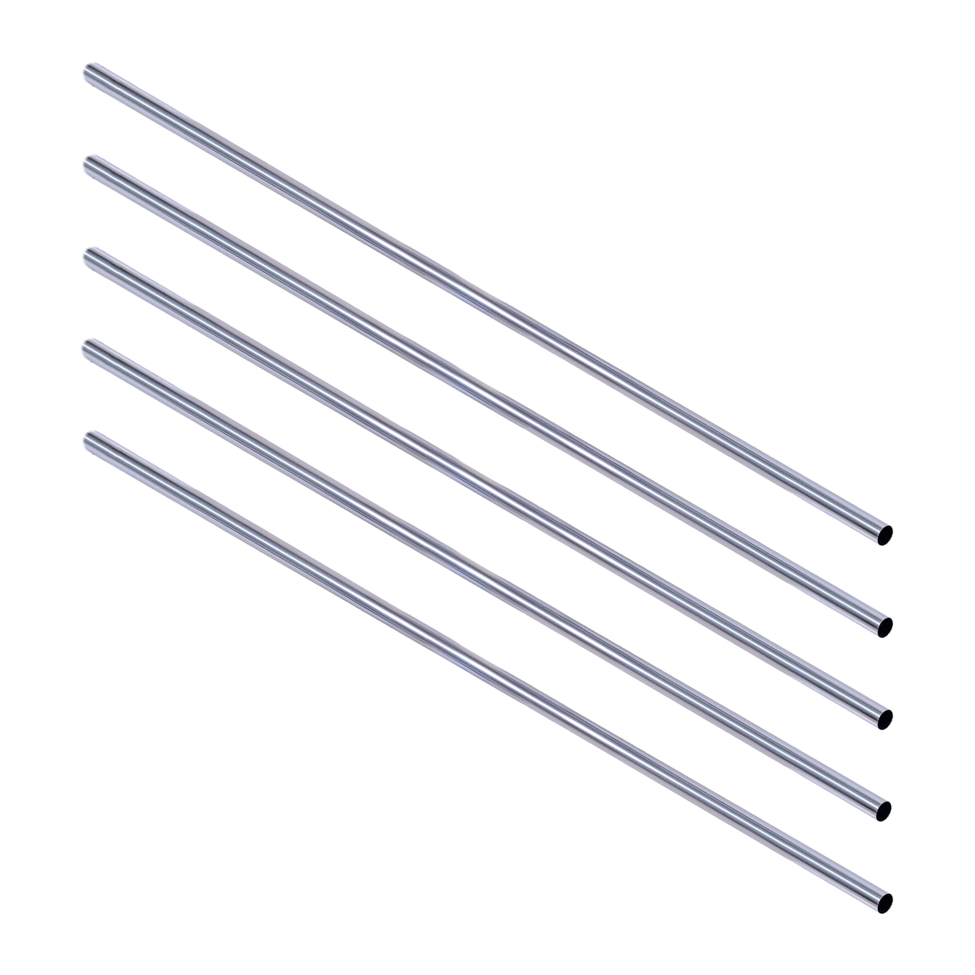 Design House 559146 72-inch Stainless Steel Shower Rod 5-Pack Polished Chrome
