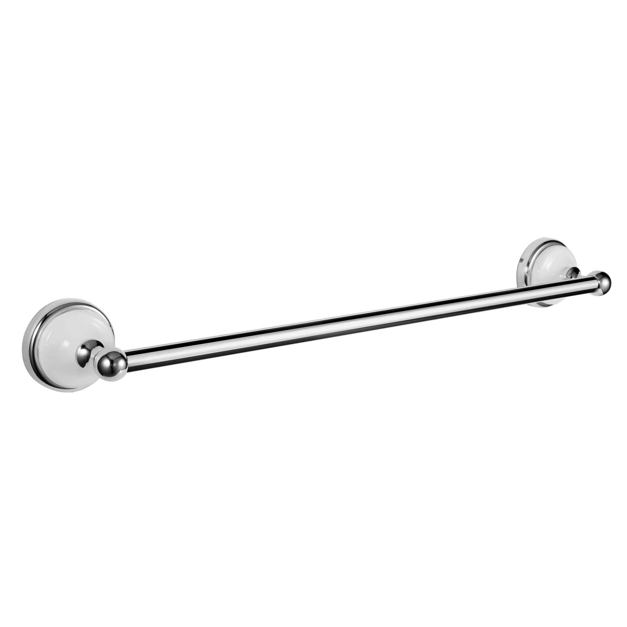 Chrome and white towel bar hotsell