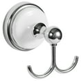 thumbnail image 1 of Design House Savannah Bathroom Towel and Robe Hook, Polished Chrome/White, 1 of 13