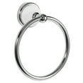 thumbnail image 1 of Design House Savannah Bathroom Towel Ring, Polished Chrome/White, 1 of 13