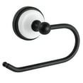 thumbnail image 1 of Design House Savannah Wall Mount Bathroom Toilet Paper Holder, Matte Black/White, 1 of 13