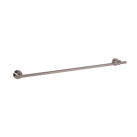 Design House Geneva Modern Bathroom 24" Towel Bar, Satin Nickel