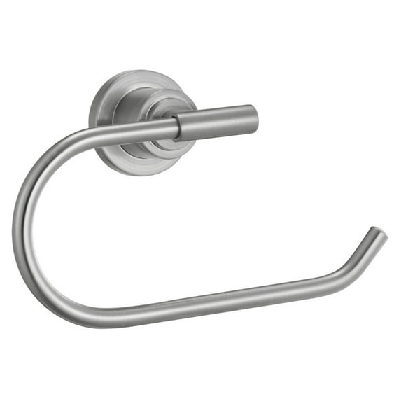 Design House Geneva Contemporary Bath Towel Ring, Satin Nickel