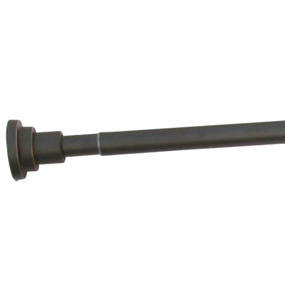 Design House Classic Steel Adjustable 42-72" Tension Shower Rod, Oil Rubbed Bronze