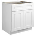 thumbnail image 1 of Design House Brookings Solid Wood Ready to Assemble Kitchen Base Cabinet (30 x 34.5 x 24), Sherwin Williams® White, 1 of 27