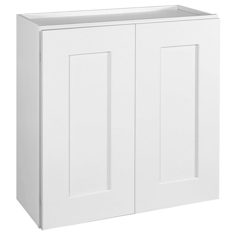 Brookings Plywood Ready to Assemble Shaker 24x24x12 in. 2-Door Wall Kitchen Cabinet in White Brookings Plywood Ready to Assemble Shaker 24x24x12 in. 2-Door Wall Kitchen Cabinet in White